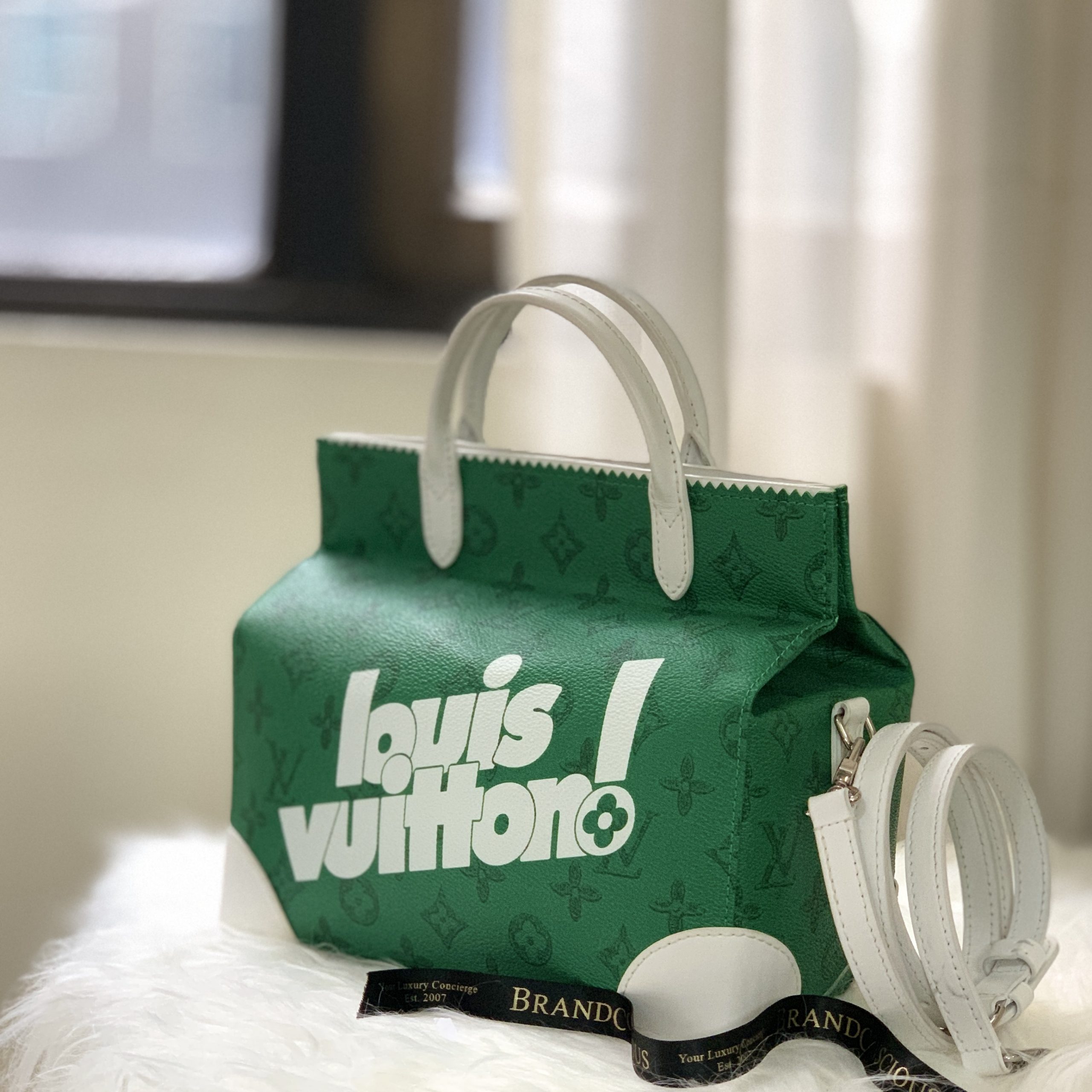 Bolsa de basura Louis Vuitton M80815 LV en lona Green Vintage