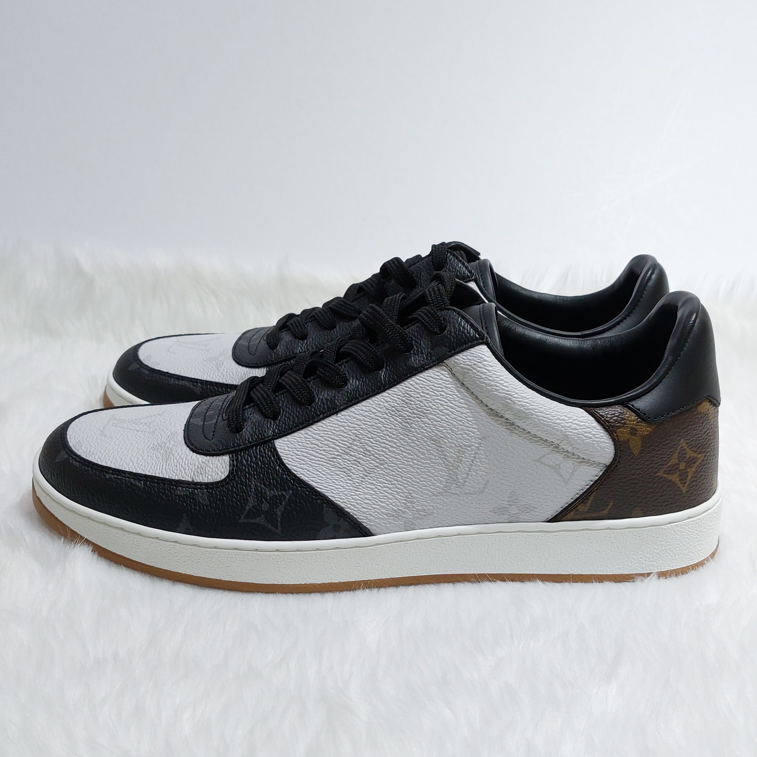 Louis Vuitton Rivoli Black Brown White Men's Sneakers