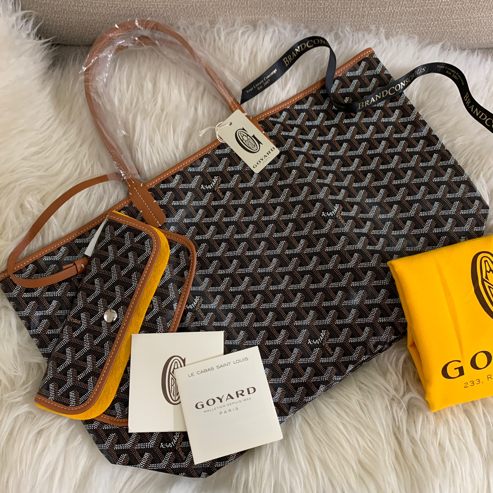 Goyard St. Louis PM Black - Kaialux