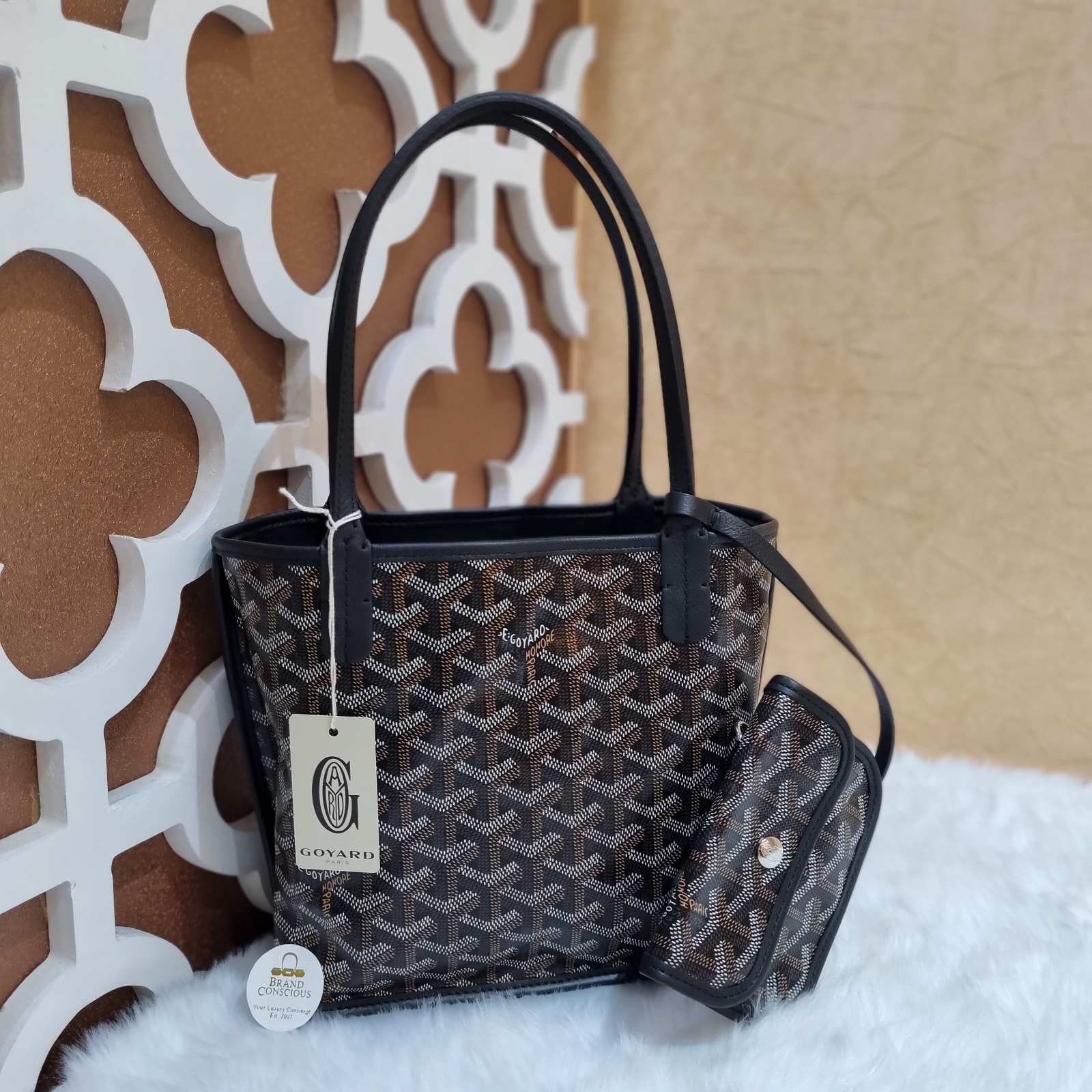 Goyard Mini Anjou Reversible Black Tote - BrandConscious Authentics