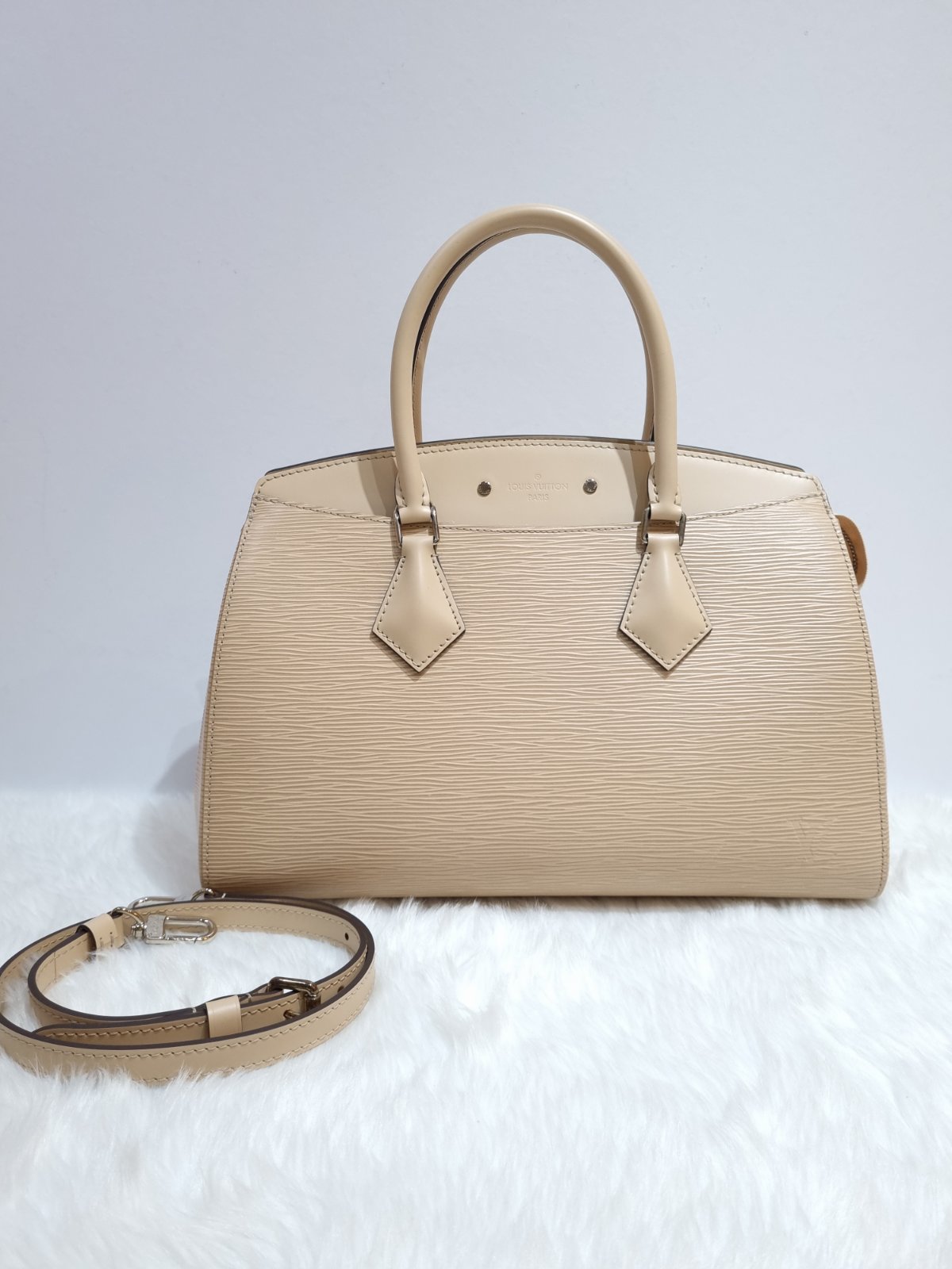 Louis Vuitton Epi Soufflot MM - Neutrals Handle Bags, Handbags