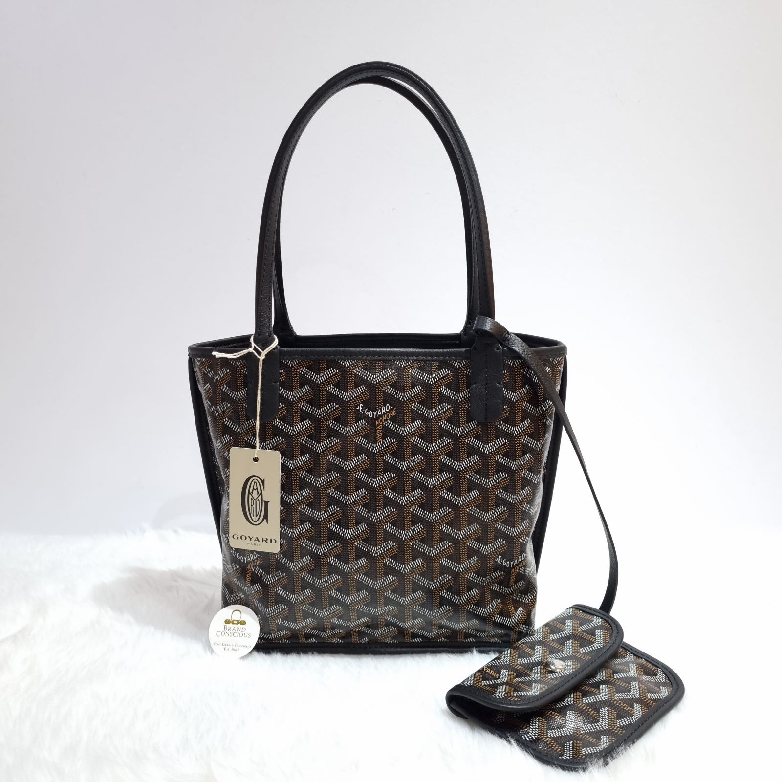 Goyard Mini Anjou Reversible Black Tote - BrandConscious Authentics