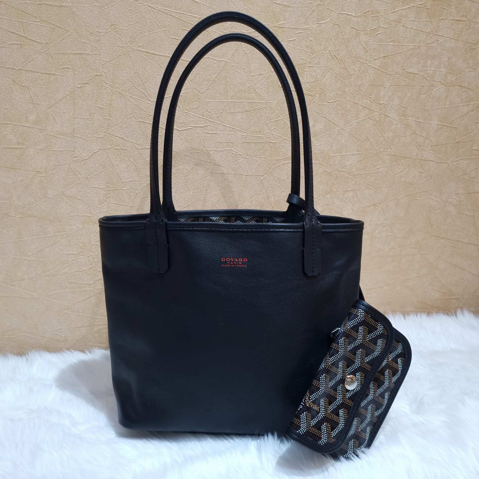 Goyard Goyardine Reversible Mini Anjou Black