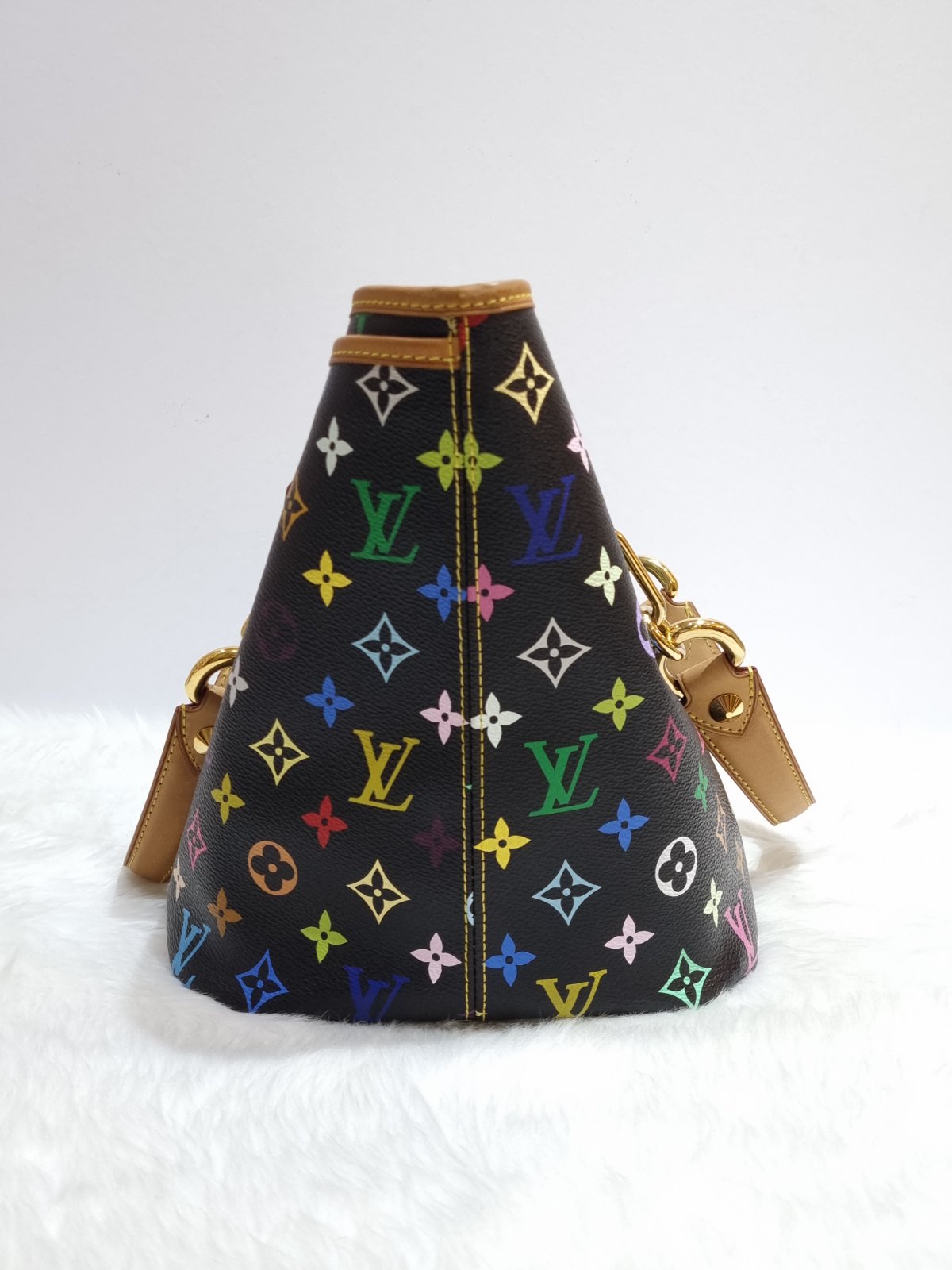 Louis Vuitton Black Monogram Multicolor Annie MM Tote Bag - BrandConscious  Authentics