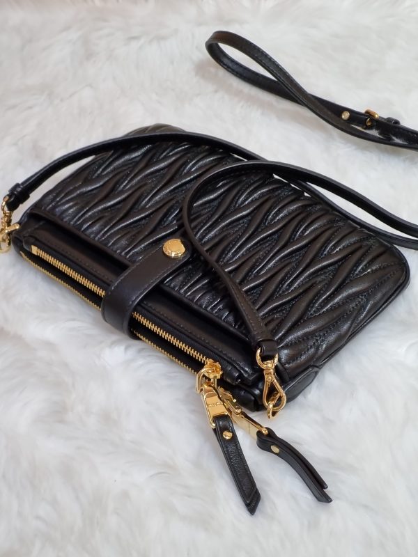 Miu Miu Matelasse Nappa Sling/Clutch Bag Black GHW - BrandConscious  Authentics