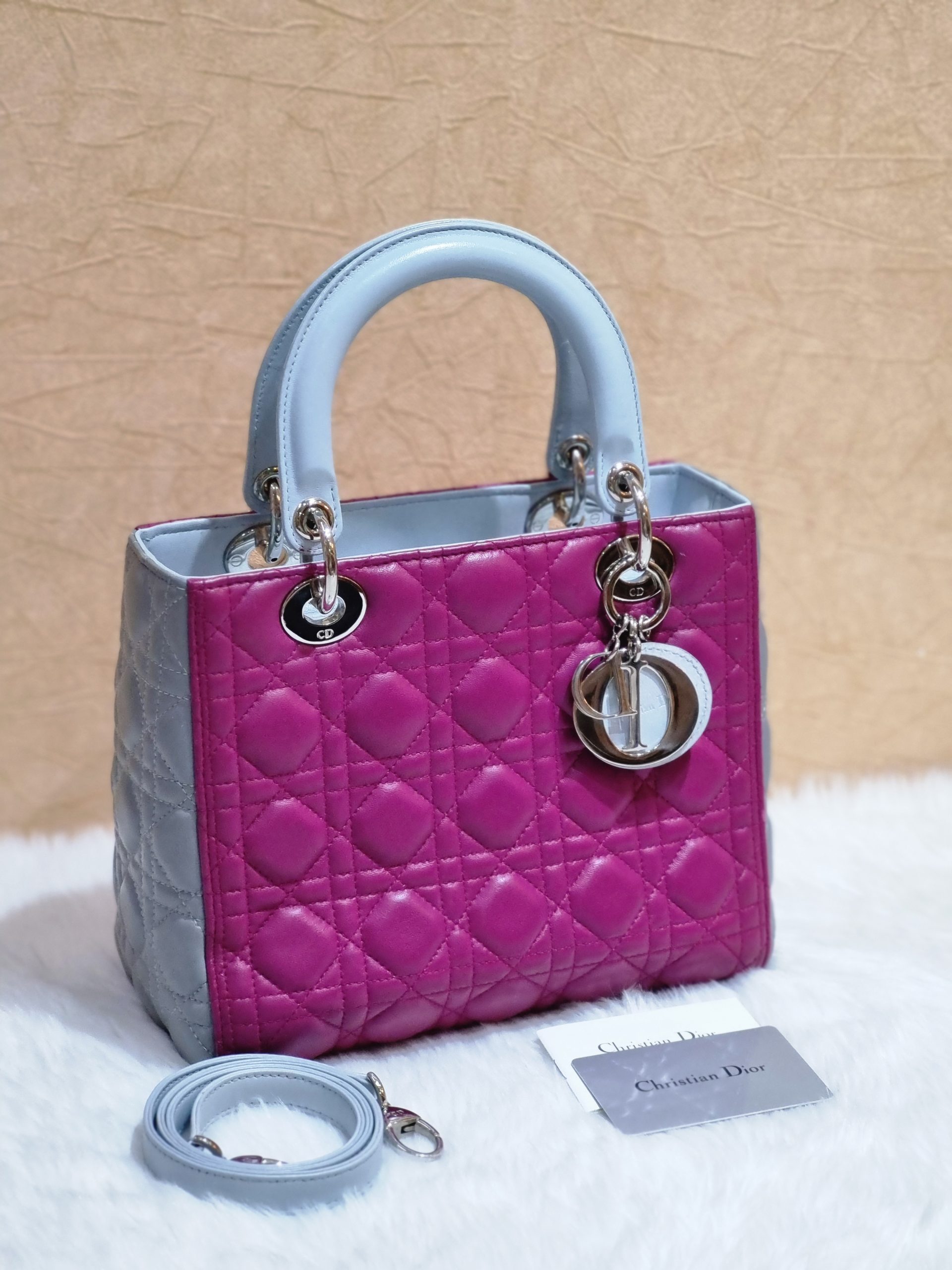 Purple Shiny Crocodile Large Lady Dior Bag Silver Hardware  Handbags   Accessories  2021  Sothebys