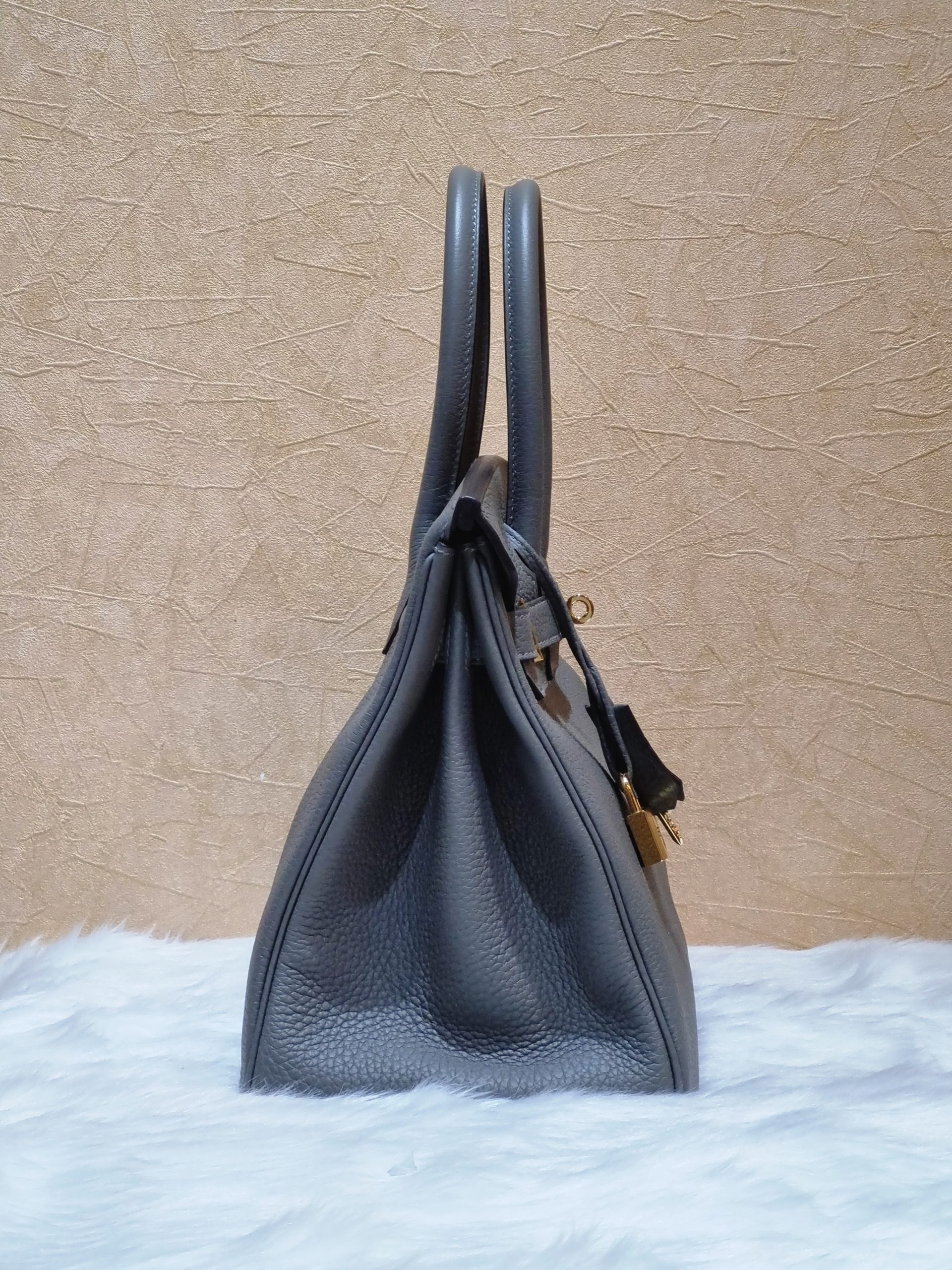 Hermes Birkin 35cm Gris Meyer Togo Grey Palladium Hardware Bag U