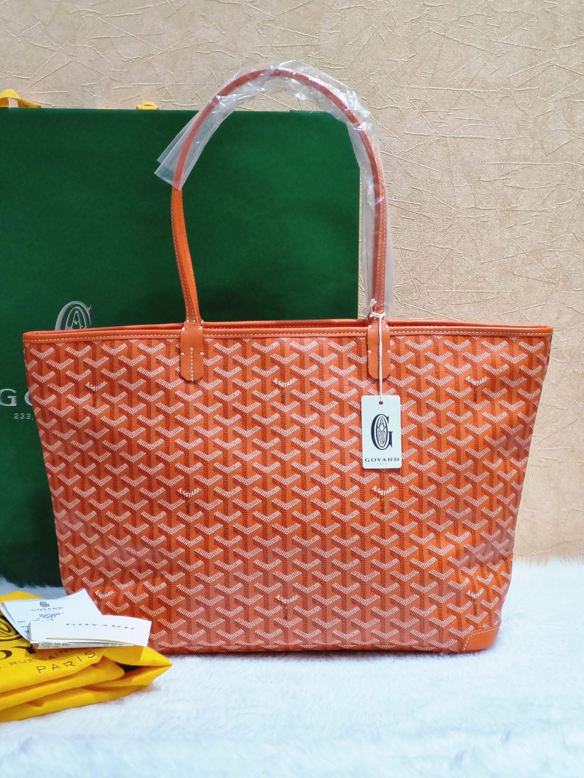 Goyard Rouette Bag Coated Canvas PM Orange