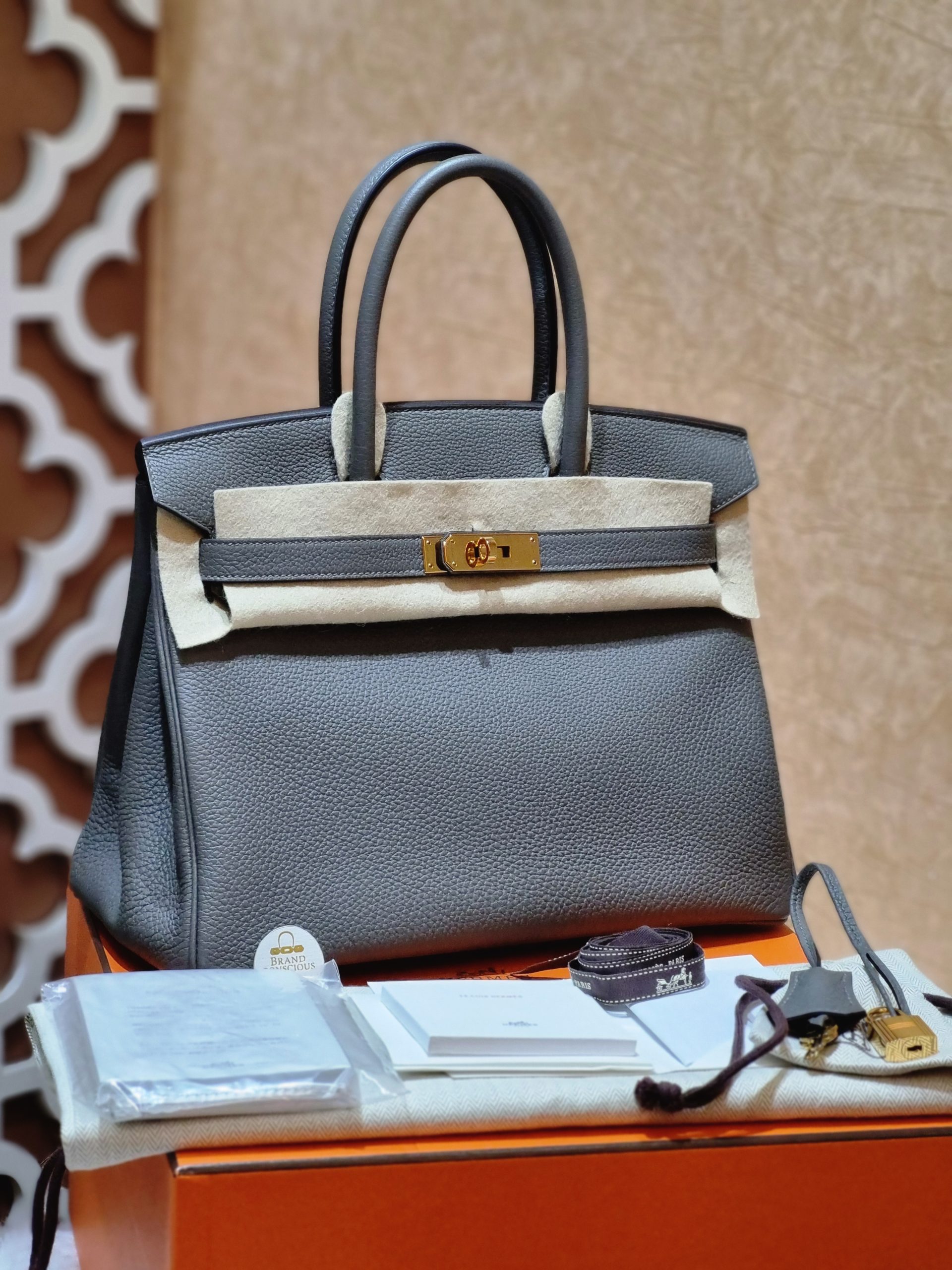 Birkin 25 Epsom Gris Etain