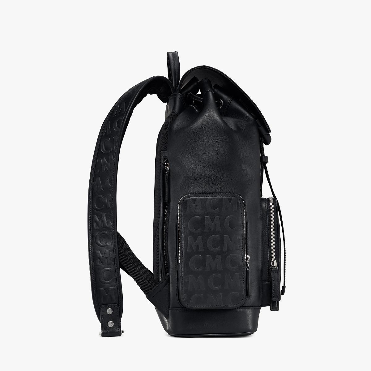 MCM Drawstring Backpack Nylon Black - BrandConscious Authentics