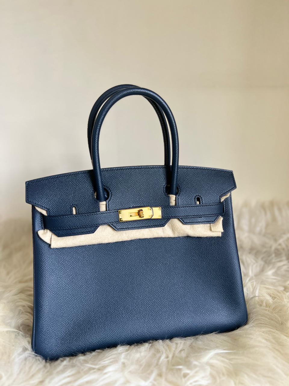 Birkin 30 Epsom Blue Nuit GHW