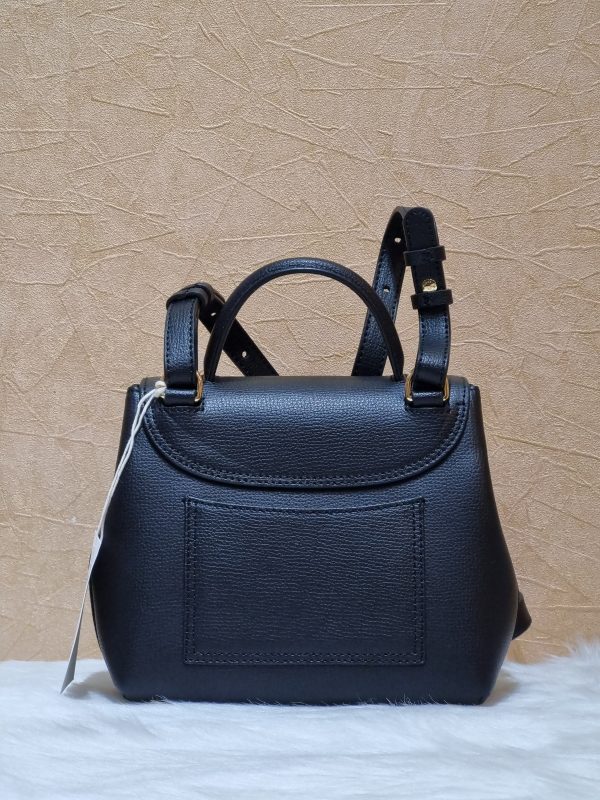 Polène  Bag - Numéro Un Nano - Black Textured leather