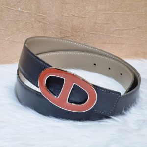 Shop HERMES H d'Ancre belt buckle & Reversible leather strap 32 mm