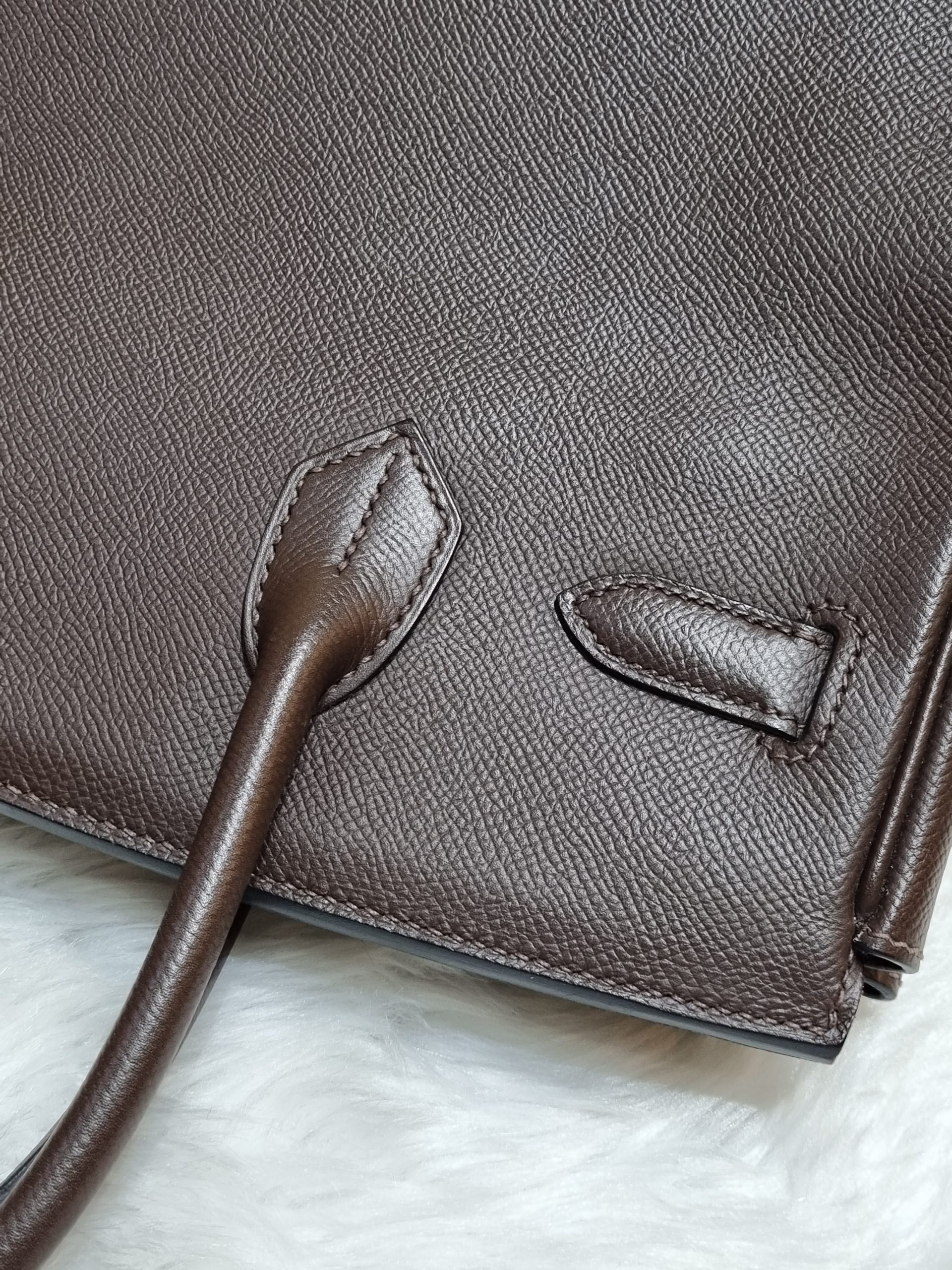 Hermès Etain Epsom Birkin 30cm Palladium Hardware