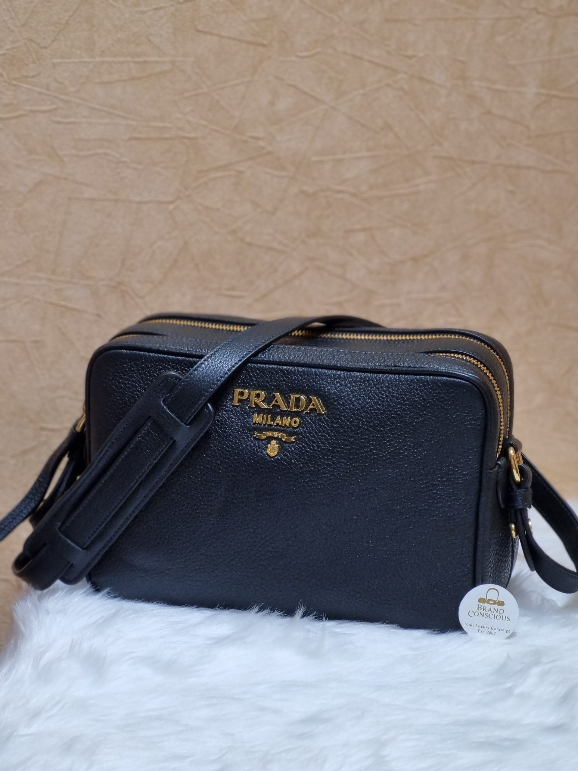 prada 1bh174 saffiano mini bag black Archives - BrandConscious Authentics