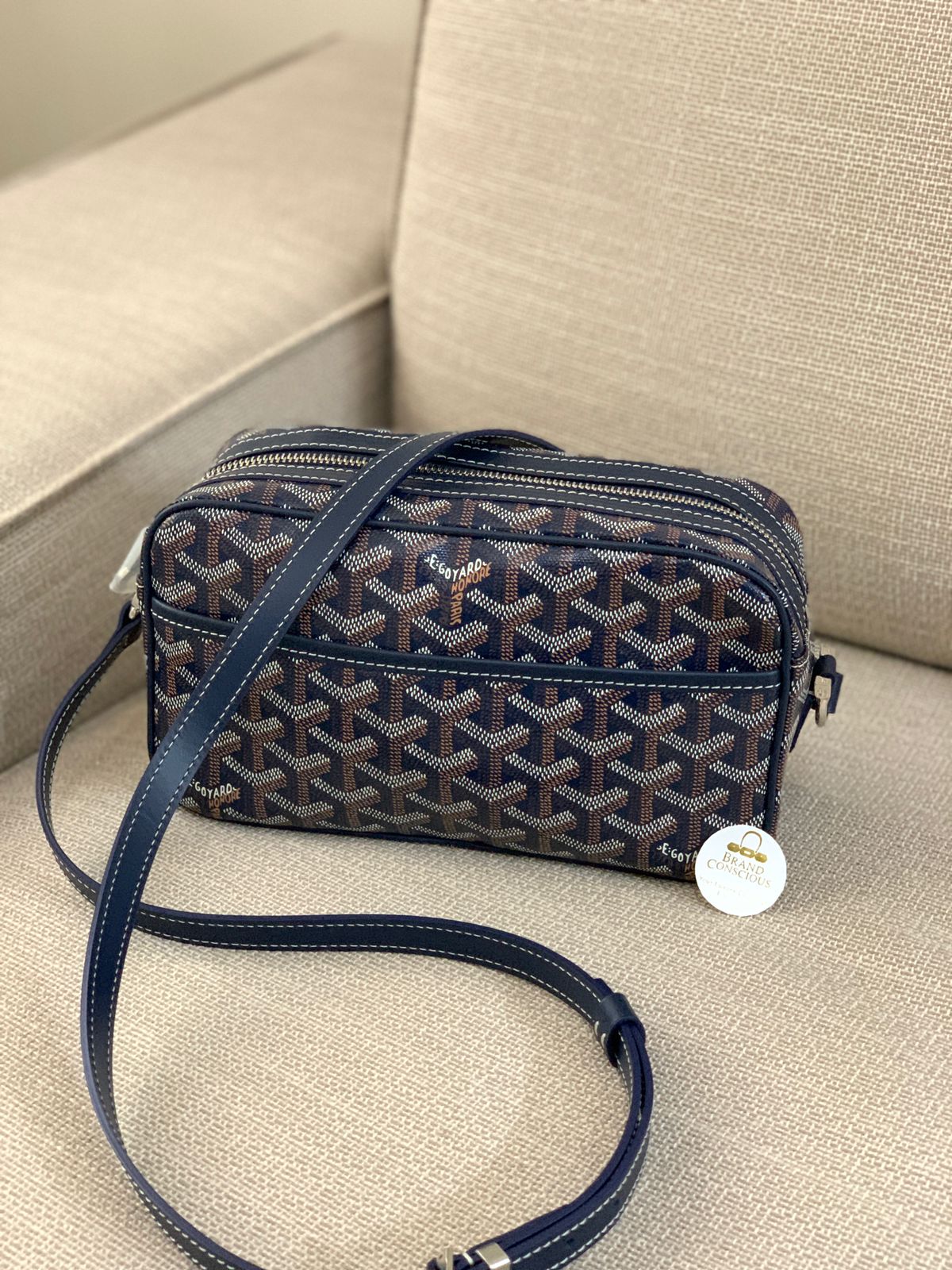 Goyard, Bags, Goyard Cap Vert In Navy Blue