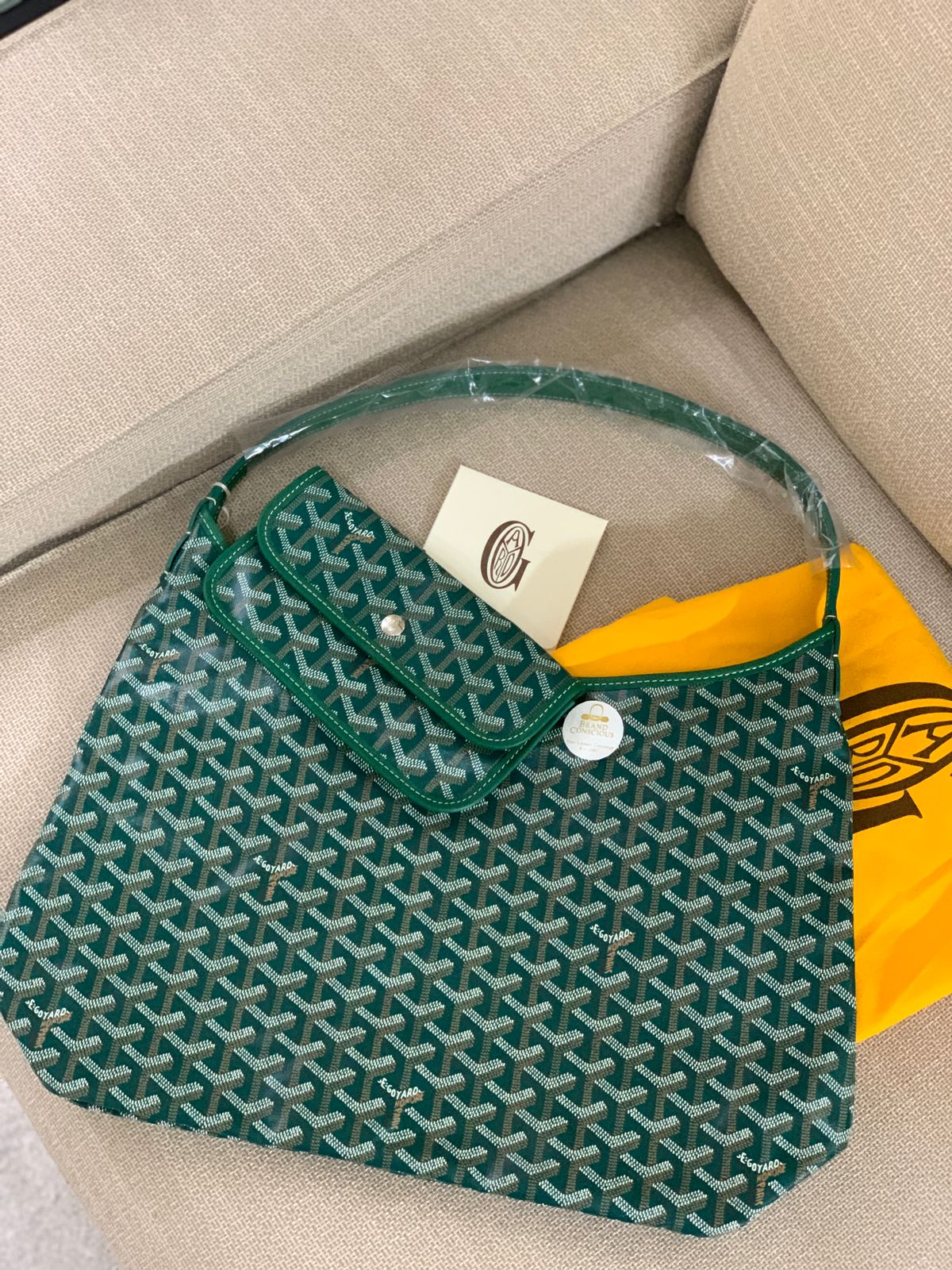 Goyard, Bags, 0 Authentic Goyard Boheme Bag In Green