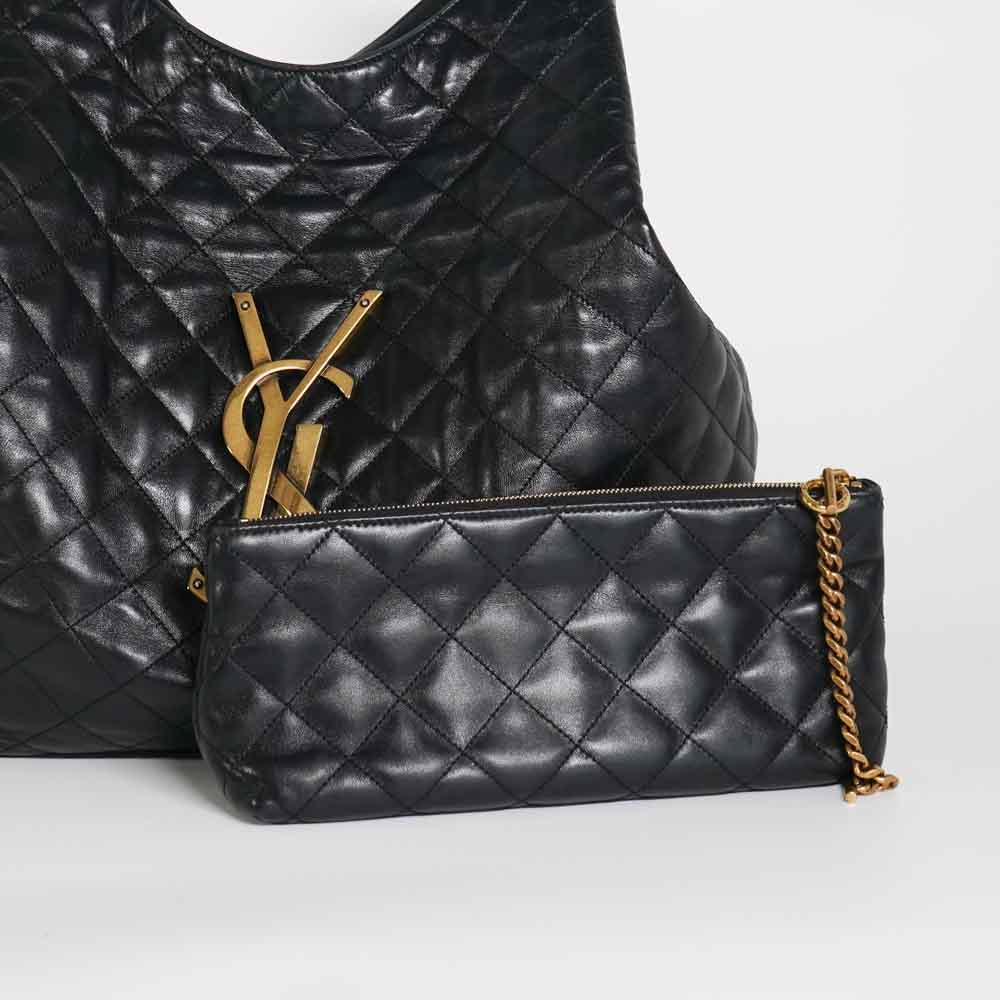 Saint Laurent YSL Monogram Pouch New Season Black - BrandConscious  Authentics