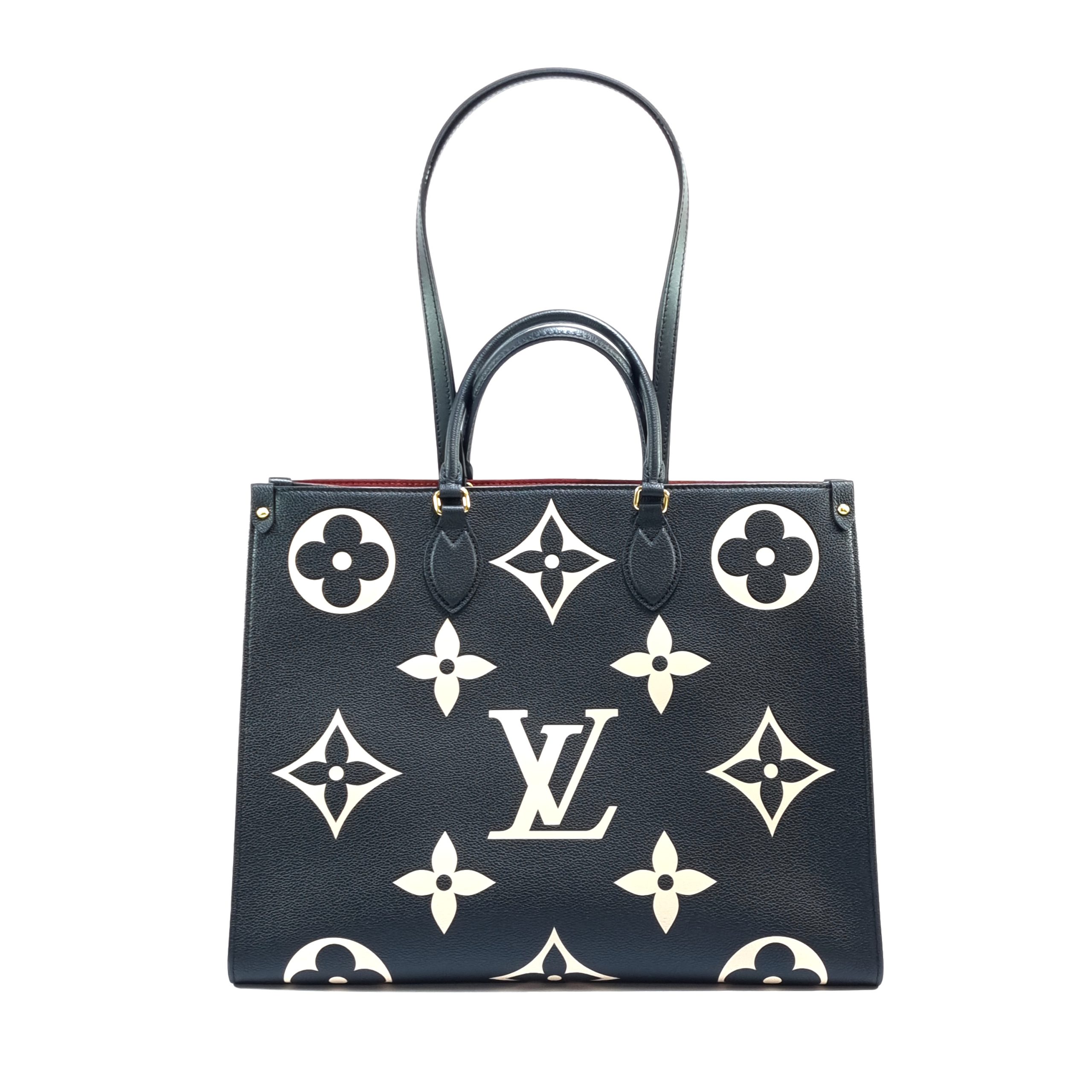 Louis Vuitton, Bags, Authentic Louis Vuitton Neverfull Mm Flower Monogram  Empreinte Leather Tote Set