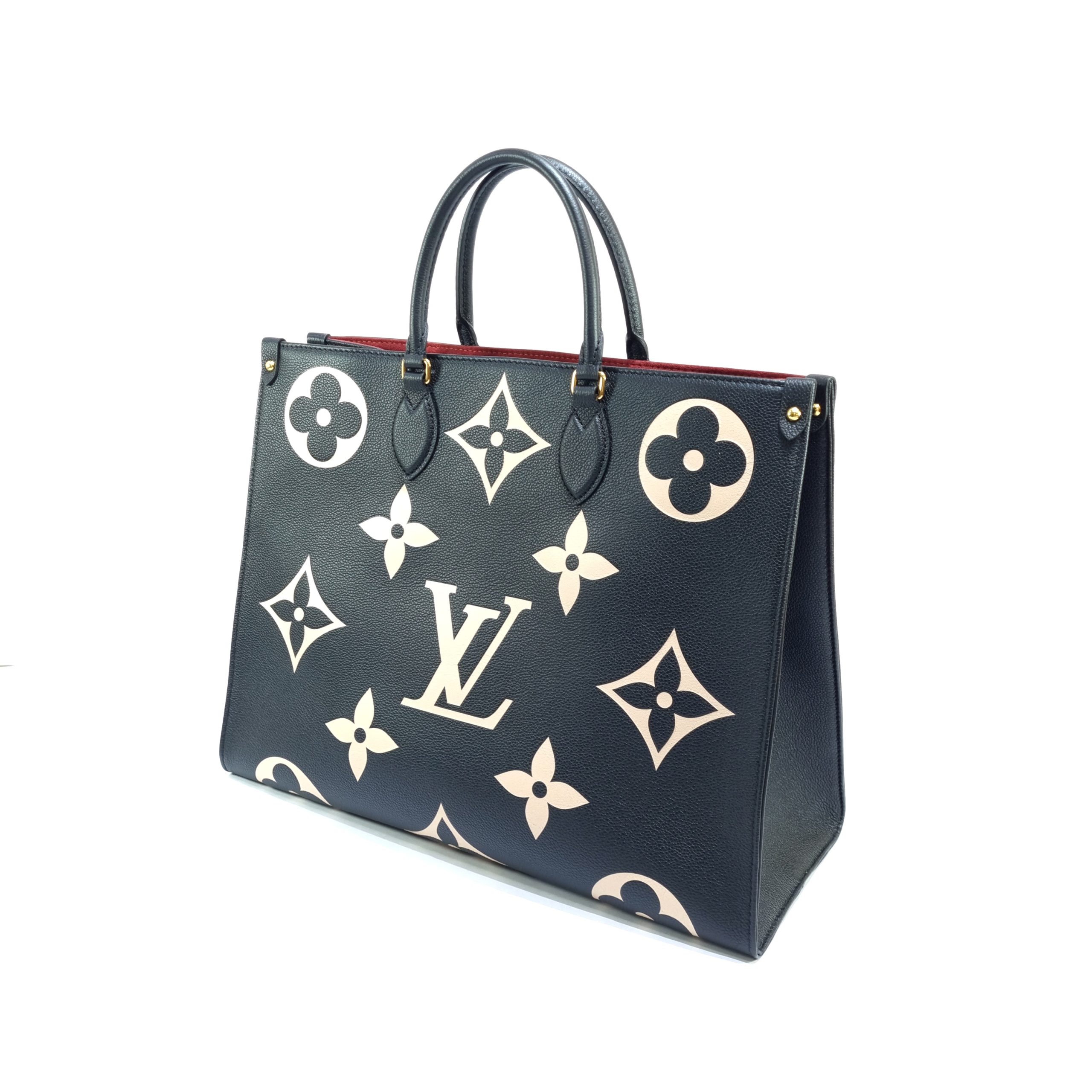 Louis Vuitton, Bags, Authentic Louis Vuitton Neverfull Mm Flower Monogram  Empreinte Leather Tote Set