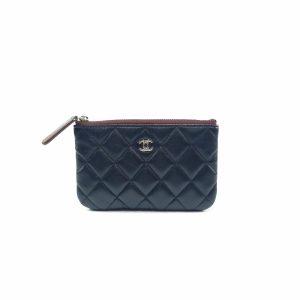 chanel classic lambskin o case mini zip pouch black Archives -  BrandConscious Authentics