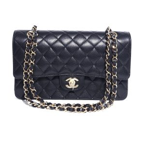 Chanel Soft Caviar Seasonal Flap Black Bag RHW - BrandConscious