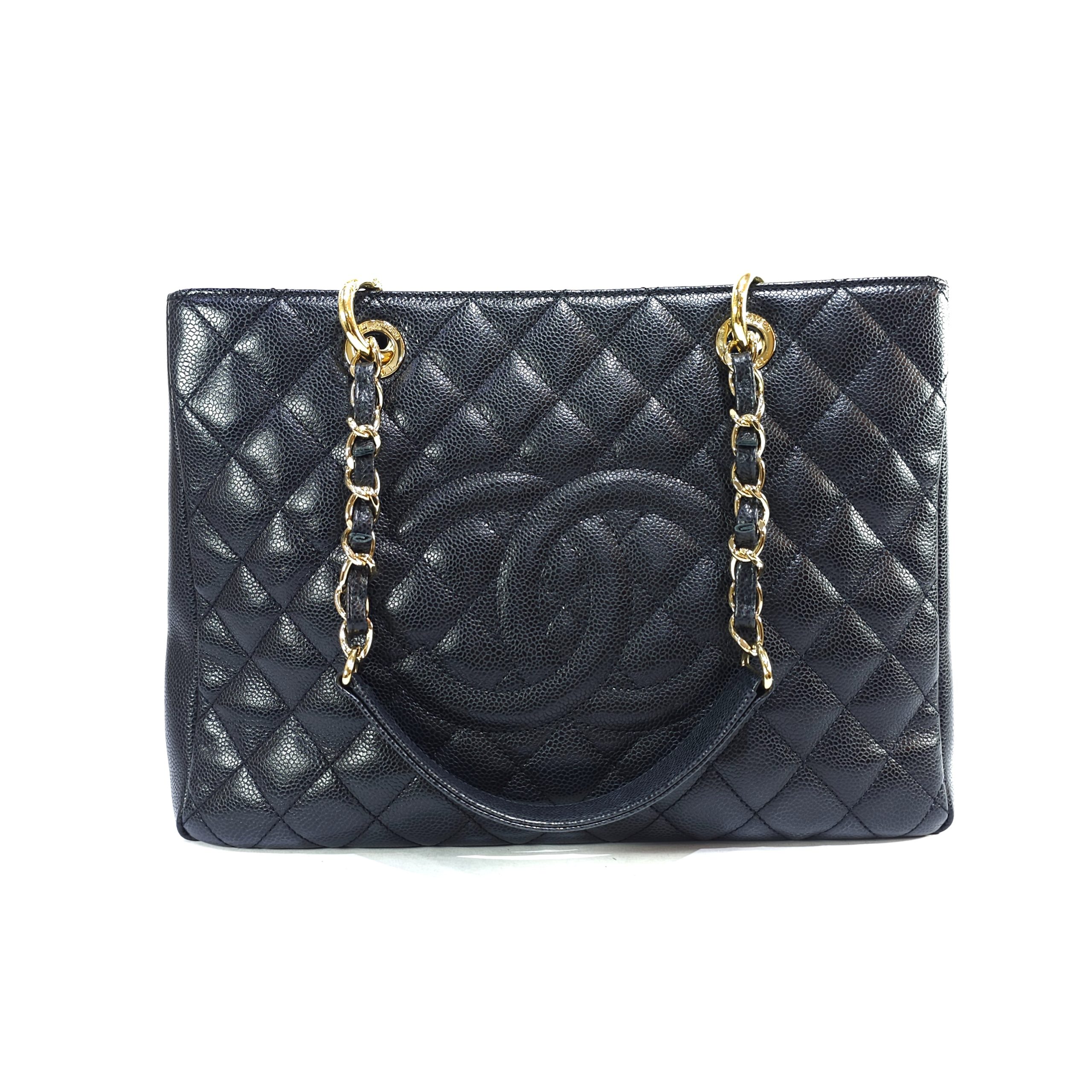 Chanel GST Black Caviar GHW