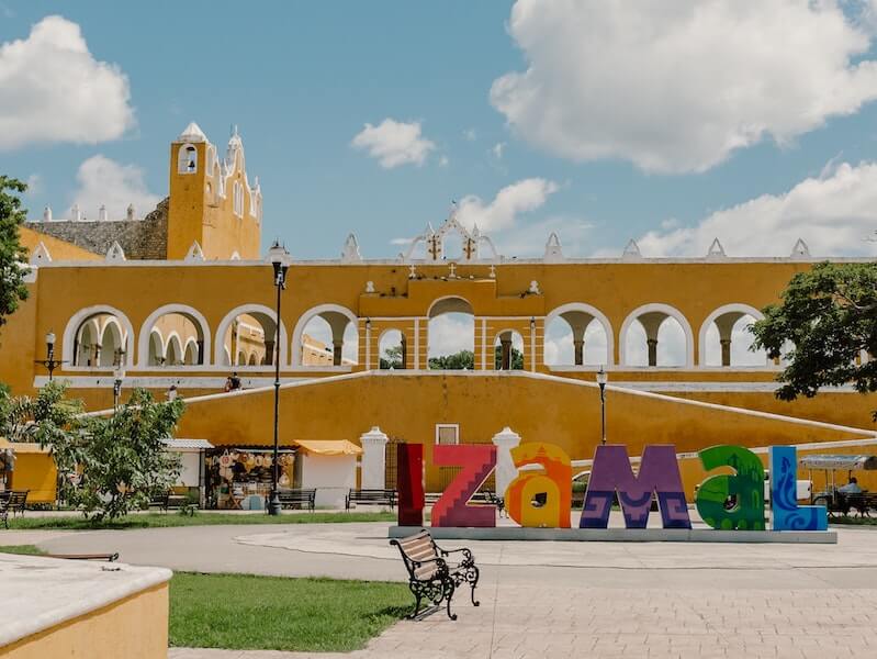 Stadt Izamal in Mexiko
