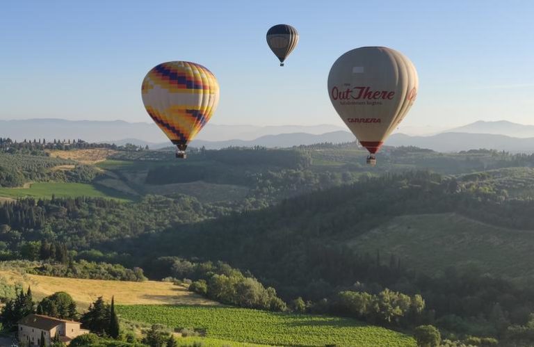 Heissluftballonflug über der Toskana bei Florenz (Bild Manawa)