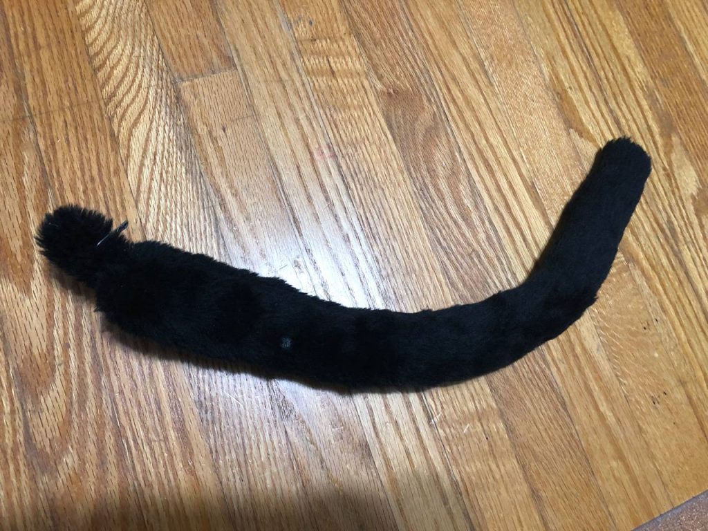 black costume tail