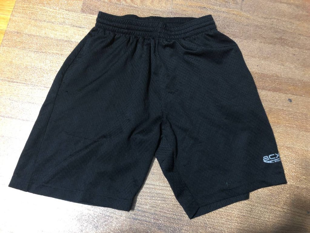 Black atheltic board shorts