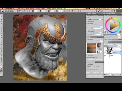 Texture Painting for flattened 3D models using Painter 2017
