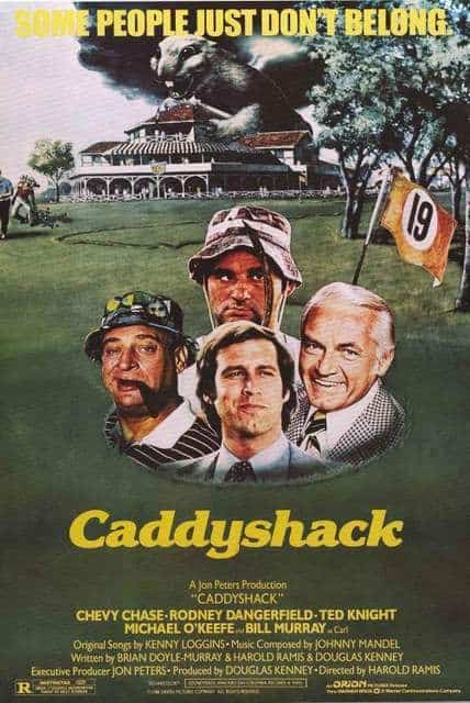 Chevy Chase Rodney Dangerfield Ted Knight Michael O’Keefe Bill Murray Key Art Movie Poster