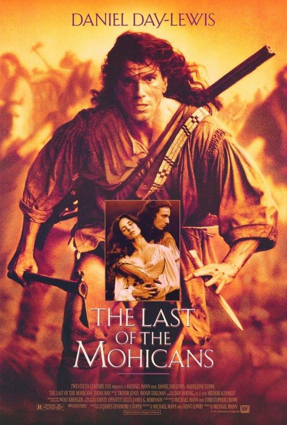 Daniel Day-Lewis The Last of the Mohicans Key Art Movie Poster