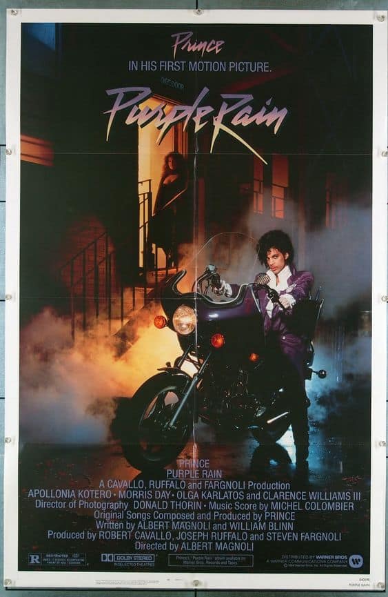 Prince Purple Rain Key Art Movie Poster