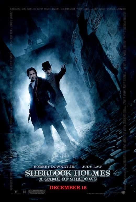 Robert Downey Jr. Sherlock Holmes Key Art Movie Poster