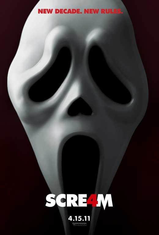 Scream 4 SCRE4M Key Art Movie Poster
