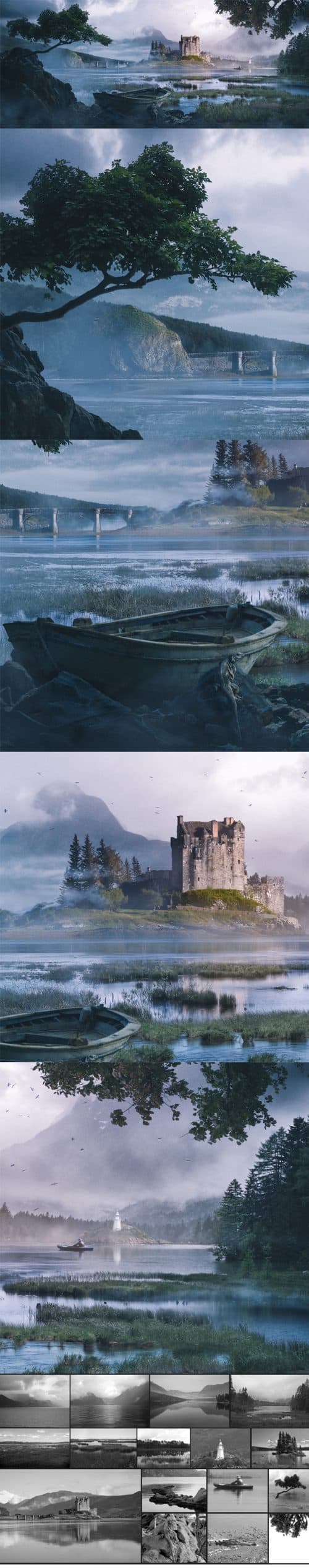 Eilean Donan Castle – Matte Painting – Gulomjon Ruziqulov