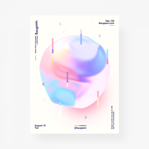 Vasjen Katro | Baugasm Gradient Poster Design