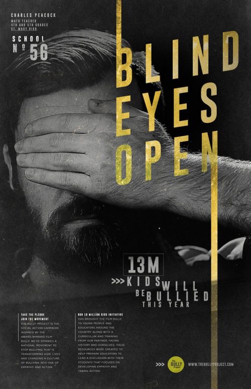 Graphic Design | Poster | BLIND EYES OPEN – Anti-Bullying