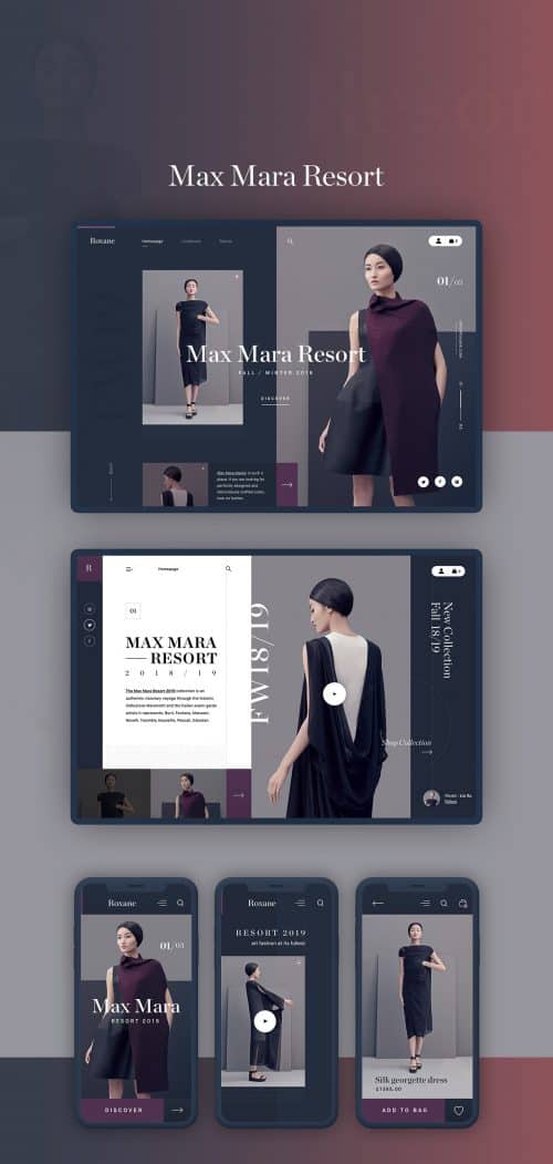 UI UX | Fashion Store Website Mock