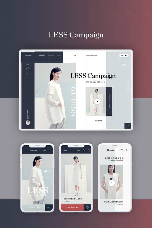 UI UX | Fashion Store Website Mock