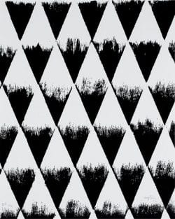 Patterns | Black & white pattern with stamped triangles geometric pri