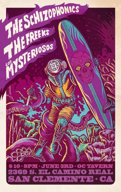 Graphic Design | Poster | OC Tavern – Psychedelic rock