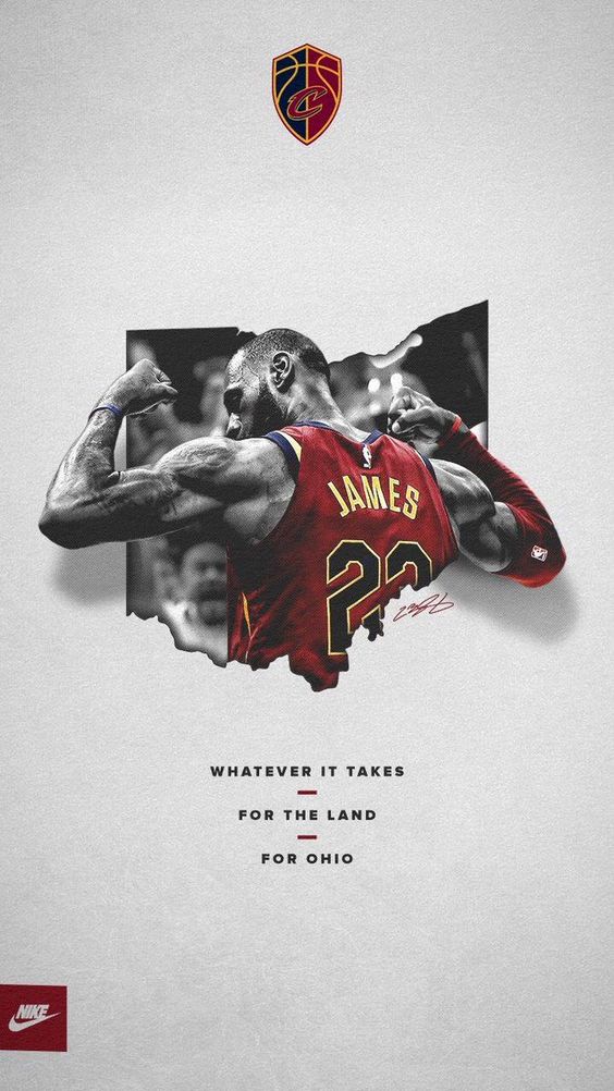 lebron james nike poster