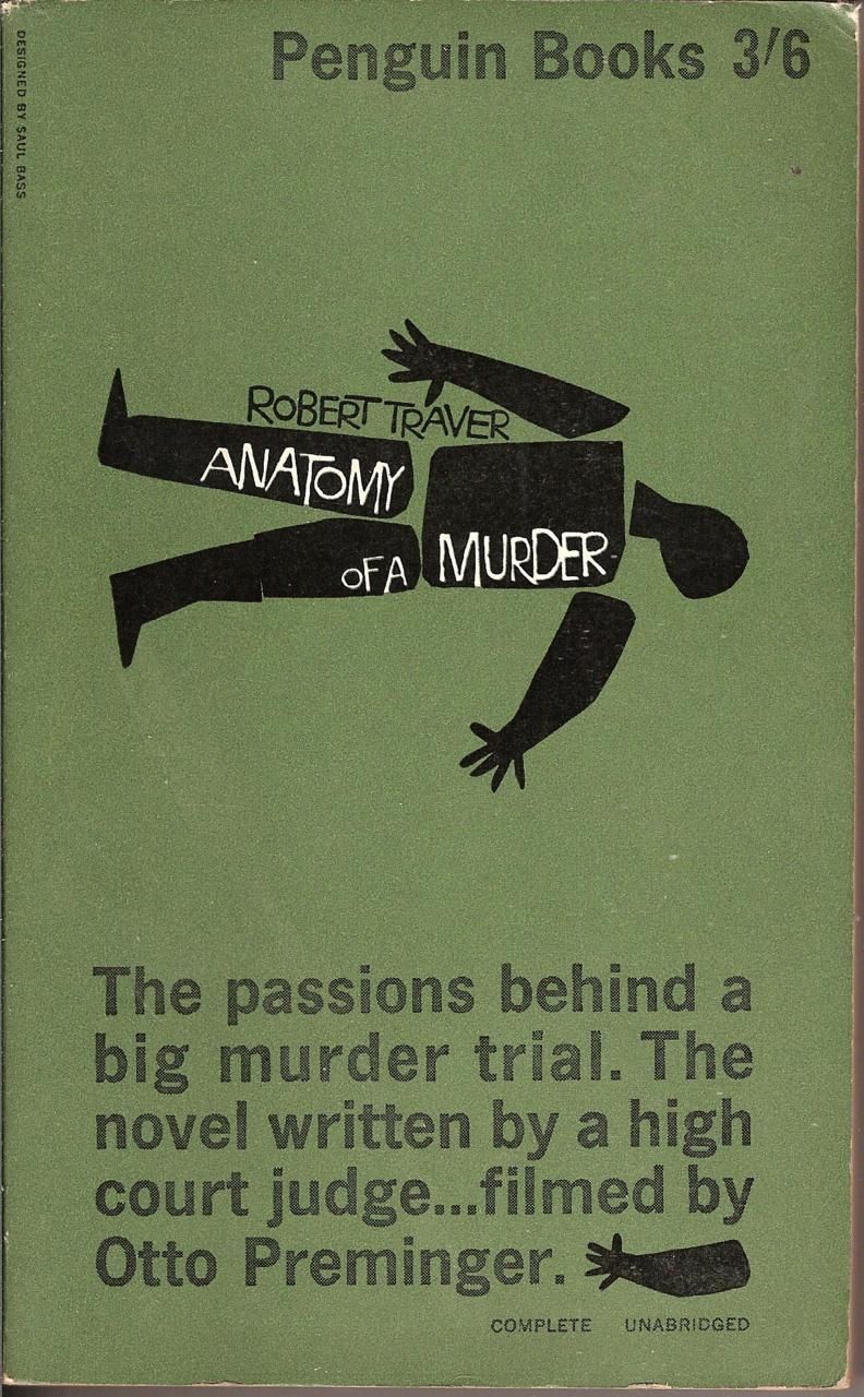 Graphic Design | Saul Bass – Penguin Cover – Anatomy of A Murder | Campfire