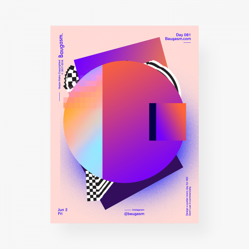 Vasjen Katro | Baugasm Gradient Poster Design
