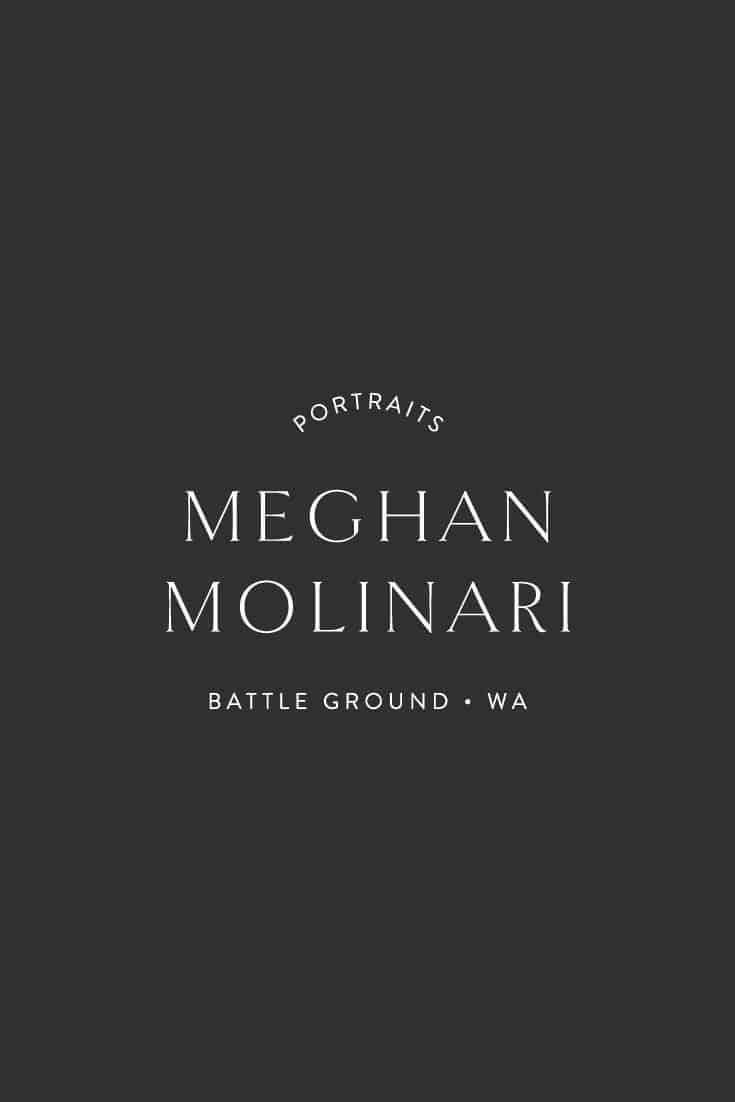 Logo | Meghan Molinary Photography – Wordmark and Logo Design by Swoone