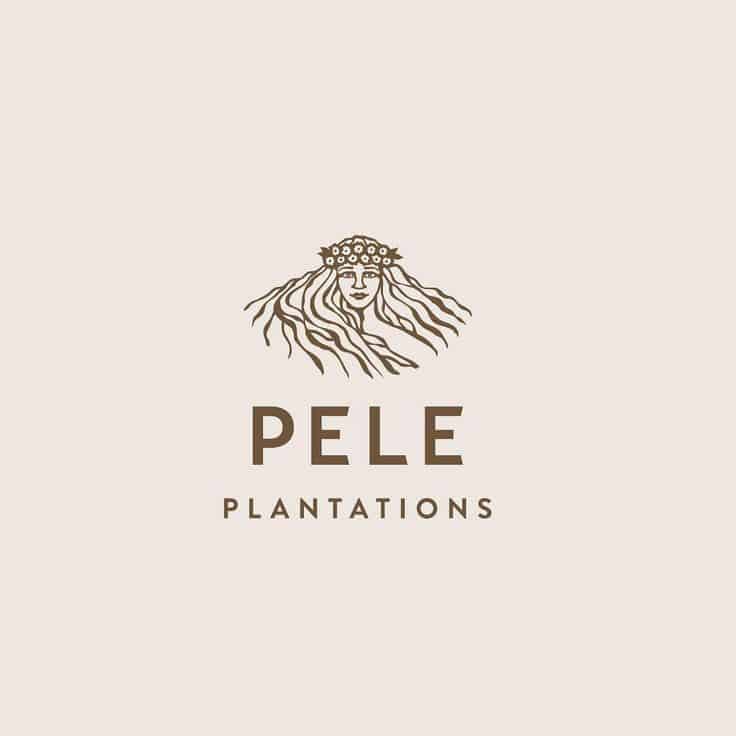 Logo | Pele Plantations – Wordmark and logo design by Braizen