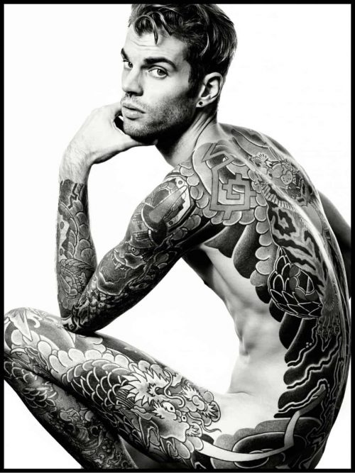 Photography – Levine Leavitt – Sophy Holland – Illustrated Man – Tattoo  ...